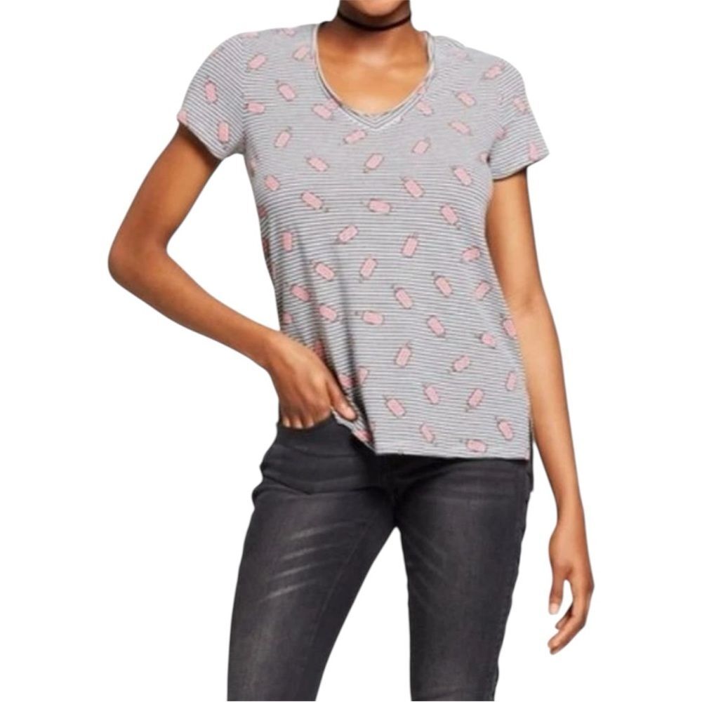 Grayson/Threads Women’s Popsicle Stripe Graphic Tee | Size Small